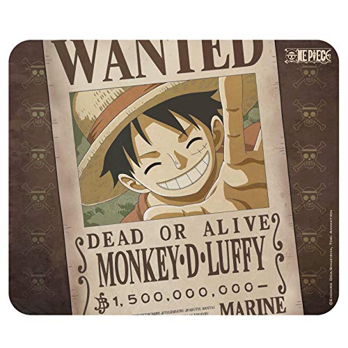 Tapis de souris One Piece Luffy Wanted le cadeau parfait pour fan d'anime