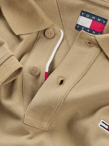 Tommy Jeans TJM Slim Placket Polo EXT S/S Polo Men's, Beige (Relic Tan), XXL – Ansicht 5
