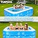 Inflatable Swimming Pool, 79 x 58 x27 inch Full-Sized Inflatable Pools with Seats, Extra Large Blow Up Durable Thickened Pools for Outdoor, Garden, Backyard.
