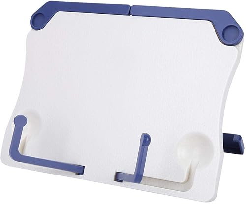 Focket Soporte plegable de plástico ajustable para leer, cocinar, música, múltiples ángulos, tabletas portátiles ligeras, bandeja para teléfonos