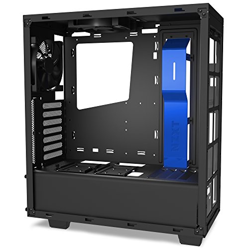 Image of NZXT S340 Mid Tower Case CA-S340MB-GB Matte Black /Blue