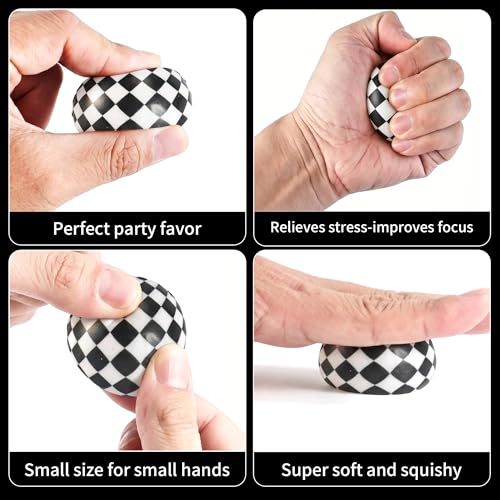 24Pcs Squishy Balls for Race Car Birthday Party Favors Decorations Supplies,Squeeze Toys for Goodie Bags Pinata Stuffers, Party Games, Rewards Carnival Prizes — view 5