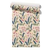 Claccis Colla Per Carta da Parati Tessuto Non Fiori Uccello Natura Umidita Autoadesiva Impermeabile Carta Staccare Incollare Paraschizzi Della Cucina 45x200cm