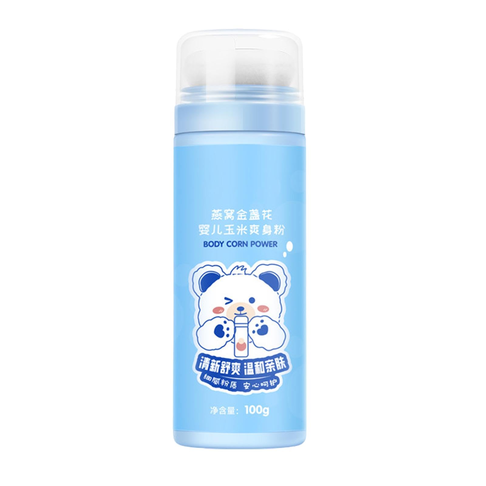 Kids Powder Talc-Free | Anti Itch Talcum Powder Body Care | 100g Talc Free Powder, Soothe Itching Dusting Powder, Natural Plant Body Powder for Gentle Toddler Skin Care