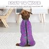 IDOMIK Pajamas, Soft Pjs Clothes With Zipper, Breathable Shirts for Boys Girls, Apparel Onesie, Recovery Suit for Small Medium Large Dogs, Anxiety Relief Onesies Purple, S