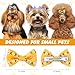 ondware 60 PCS Small Dog Hair Bows with Metal Clips, 1.5 Inch Dog Hairs Clip for Pet Grooming