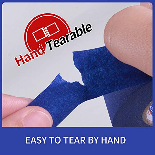 Adhes Blue Painters Tape,Blue Tape,Masking Tape For Painting,Paint Tape,No Residue Outdoor 0.94 Inch X 60 Yard #TOP3