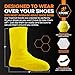 Hazmat Boot and Shoe Covers For Hazardous Materials - Explosives, Gases, Flammable Liquids, Peroxide and More – 2XL Yellow 12