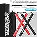 MOXIISTR Safe Foam Rubber Cord Nunchakus Upgraded for Beginners Practice and Training 2 Pack (Black-Red)