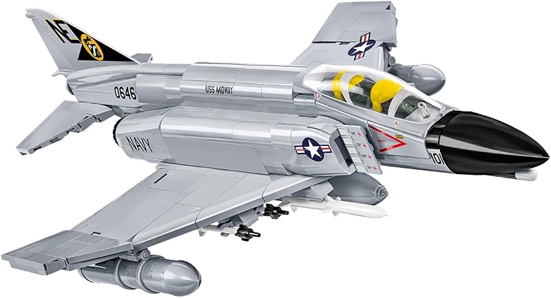 Juego de Construcción de Portaaviones F-4 Phantom II de las Fuerzas Armadas, 703 Piezas