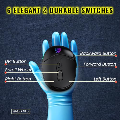 Ant Esports GM325 PRO Mini Wireless Static RGB Gaming Mouse, 2.4G Wireless, 5 Buttons, USB Nano Receiver, Black Ant Esports GM325 PRO Mini Wireless Static RGB Gaming Mouse, 2.4G Wireless, 5 Buttons, USB Nano Receiver, Black