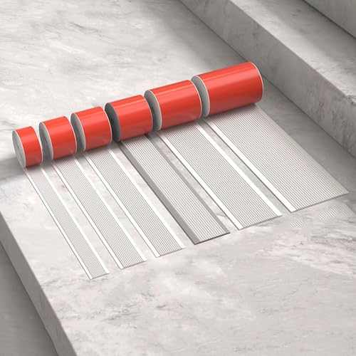 ���ȔS���R�[�i�[�K�[�h �K�i�G�b�W�K�[�h ����~�ߊK�i�X�e�b�v�X�g���b�v PVC ���t���ȒP ����/���O�K�i�p(White,W40mm L30m/98ft)