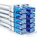 Produktbild deleyCON 10x 0,5m CAT6 Netzwerkkabel Set - U-UTP RJ45 CAT-6 LAN Kabel Patchkabel Ethernetkabel DSL Switch Router Modem Repeater Patchpanel - Weiß
