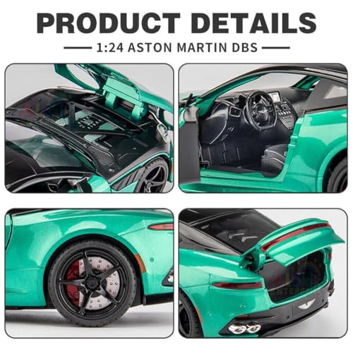 Image of Invite Enterprise Simulation Alloy Inertial Car Model Children's Toy 1:24 Aston Martin Dbs Alloy Diecast Model Sound Light Pull Back Collection Kids Toys Gifts?Color As Per Stock?
