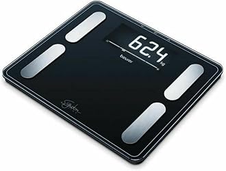 Beurer BF410 Signature Line Body Analysis Scale Bathroom Scale - Black | Precise full-body analysis | BMI calculation | XXL standing area | XXL digital display | 200kg weight capacity