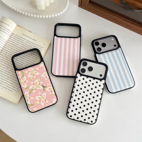 Étui magnétique iPhone 17 cuir imprimé mignon coque compatible MagSafe durable - 3