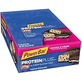 PowerBar Protein Plus Bar, Cookies & Cream, 2.15 Ounce (Pack of 15)