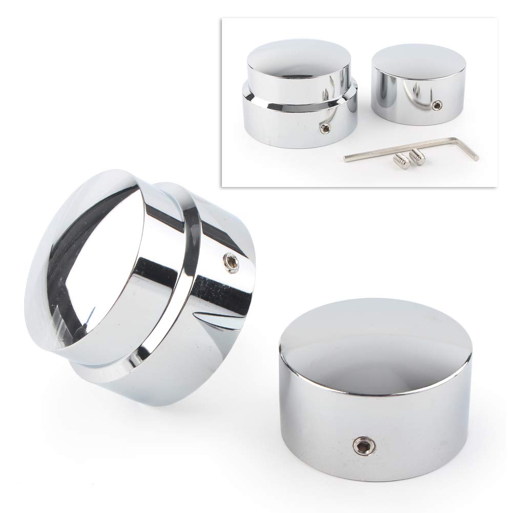 Liru Motorbike Rear Axle Nut Cover Rear Axle Cap Nut Bolt Kit Aluminum Chrome Accessaries for Harley 2007-2013 most model