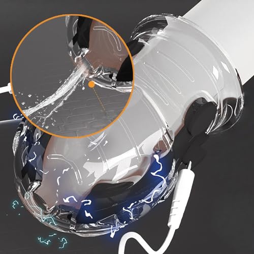 Orirya ペニスサック アダルトグッズ 男性用 パルス感 透明 柔らかいTPE素材 電気ショックアクセサリー ペニス拘束具 ペニス責め ペニスサック（黒） - 画像6