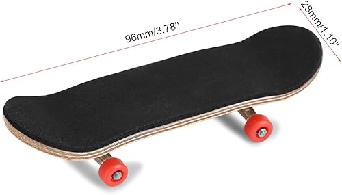 Miniatura 3 de Juego de diapasón de dedo para patineta, 1 pieza de madera de arce maciza, mini diapasón profesional con funda de almacenamiento, juego de dedos de