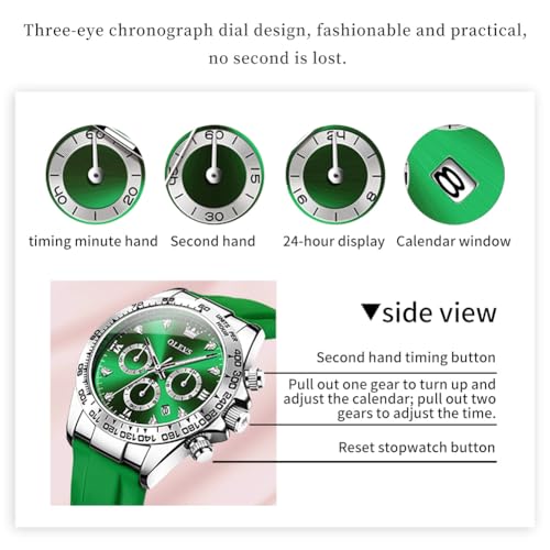 Image of OLEVS Luxury Diamond Small Female Watches - Stainless Steel Bracelet, Waterproof Business Dress Analog Luminous Date Ladies Watches