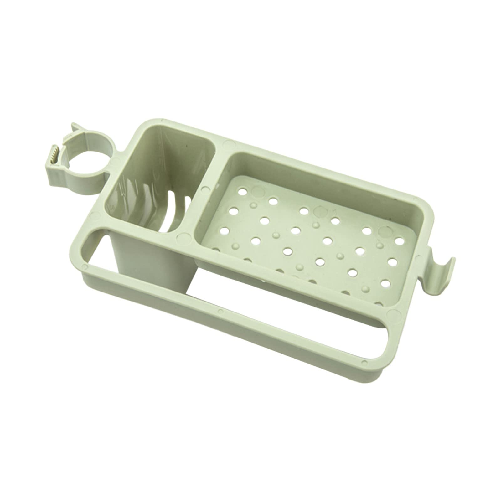 Faucet Rack Sponge Holder for Kitchen Sink Sink Caddy with Dishcloth Holder Self Drain Tray Kitchen Sink Organizer