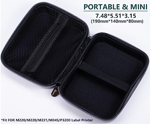 Phomemo Case 2023 versão atualizada M110 M200 M221 impressora de etiquetas, M220 Thermal Label Maker