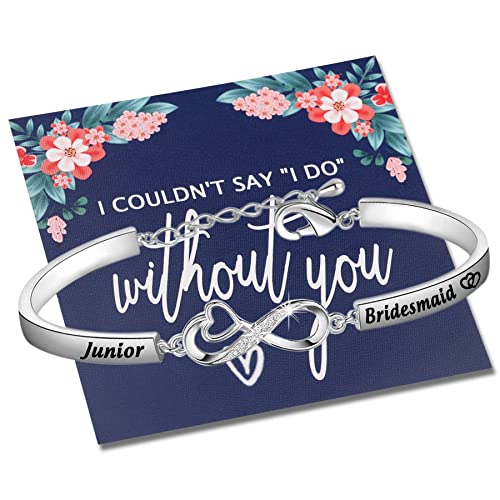 CENWA Junior Bridesmaid Bracelet Junior Bridesmaid Gift Bridesmaid Proposal Gift Junior Bridesmaid Adjustable Bracelet