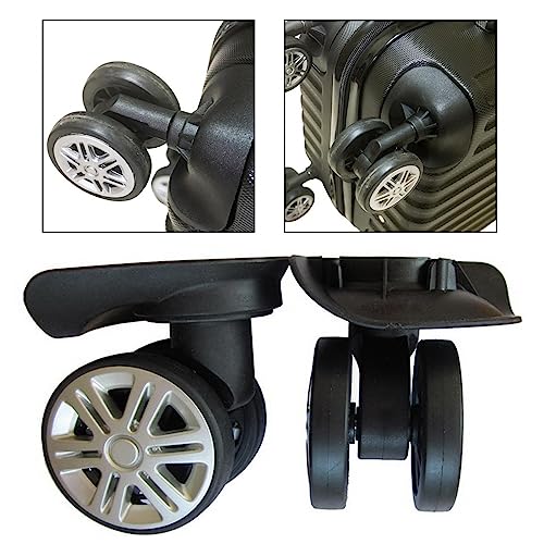 2 Pieces Luggage Suitcase Casters Suitcase Wheels Replacement Quiet Left Right3