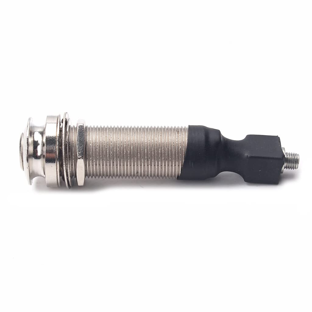Alnicov 1/4 "(6,35 mm) Wyjście 4 mm Wejście Endpin Jack, Piezo Pickup Jack Wbudowany Rod Piezo Pickup do gitary akustycznej