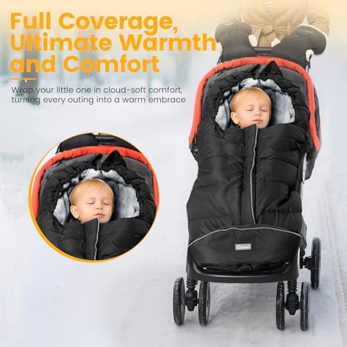 Orzbow Stroller Footmuff Universal, Weather-Proof Baby Bunting Bag, Warm - 1