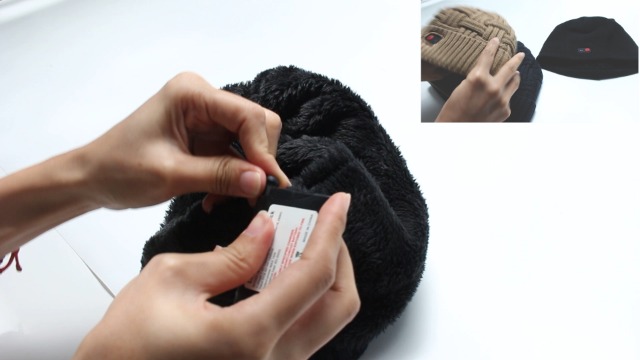 Gorro eléctrico calefactable unisex recargable para invierno miniatura 7