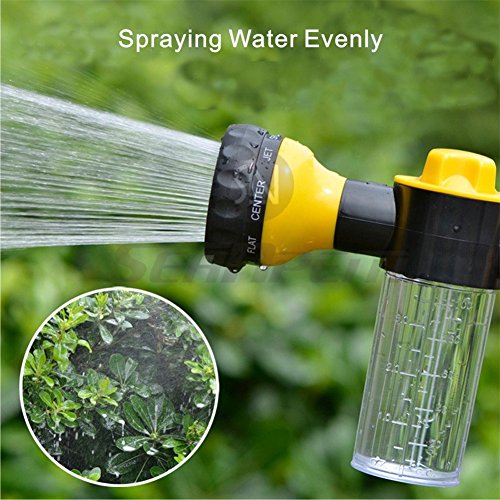 Foam Water Spray Gun - High Pressure Washing Tool - Heavy Duty 8 Pattern Watering Nozzle Garden Hose Sprayer Gun Flow Control Setting Knob for Car Washing Garden Lawn Room Floor Cleaning Pets Washing - Image 7