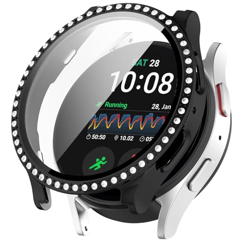 Coque Samsung Galaxy Watch 7 40mm protection écran verre PC antichoc noir