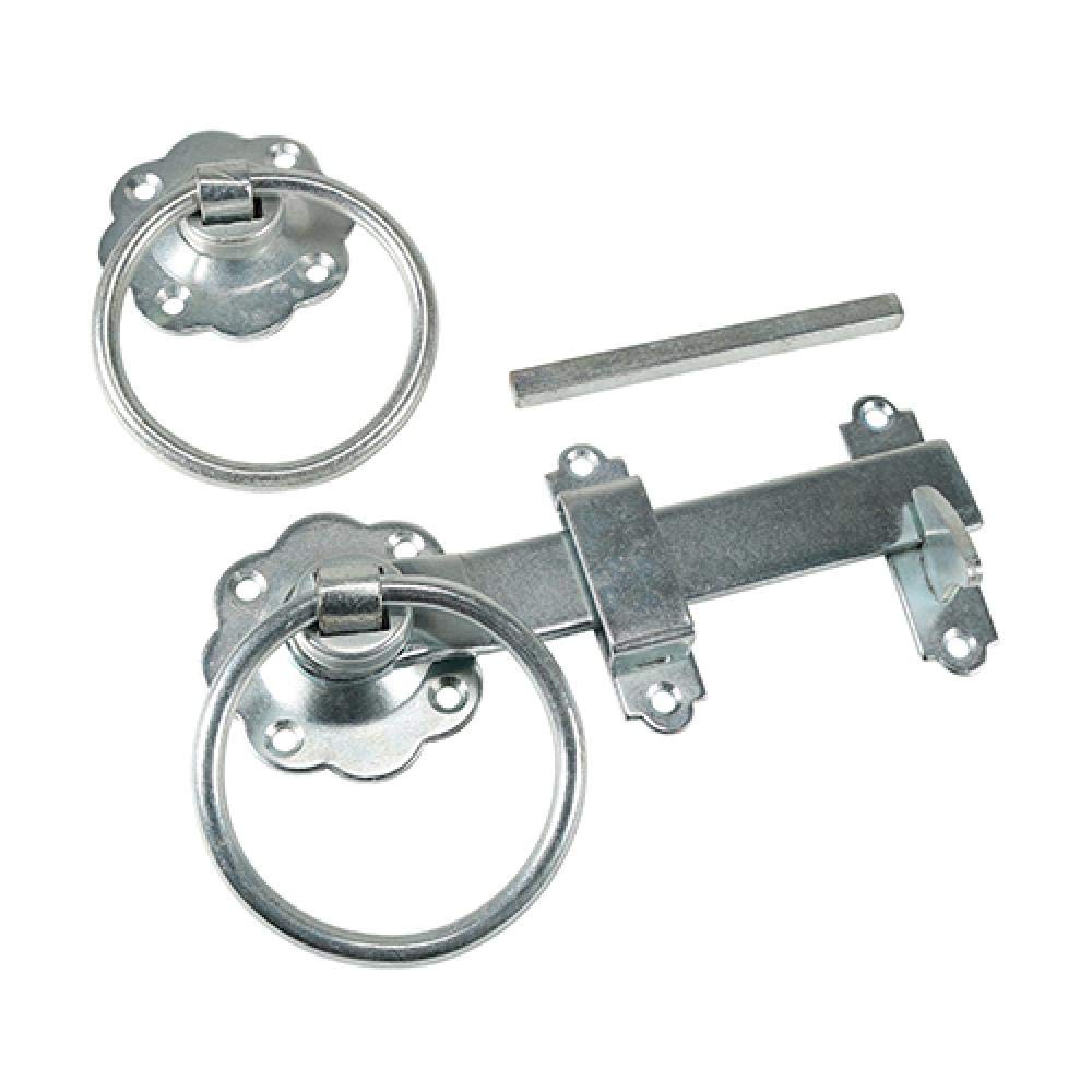 Timco Silver Rgl6zbtaurus Ring Gate Latch - Plain - Zinc - 6"