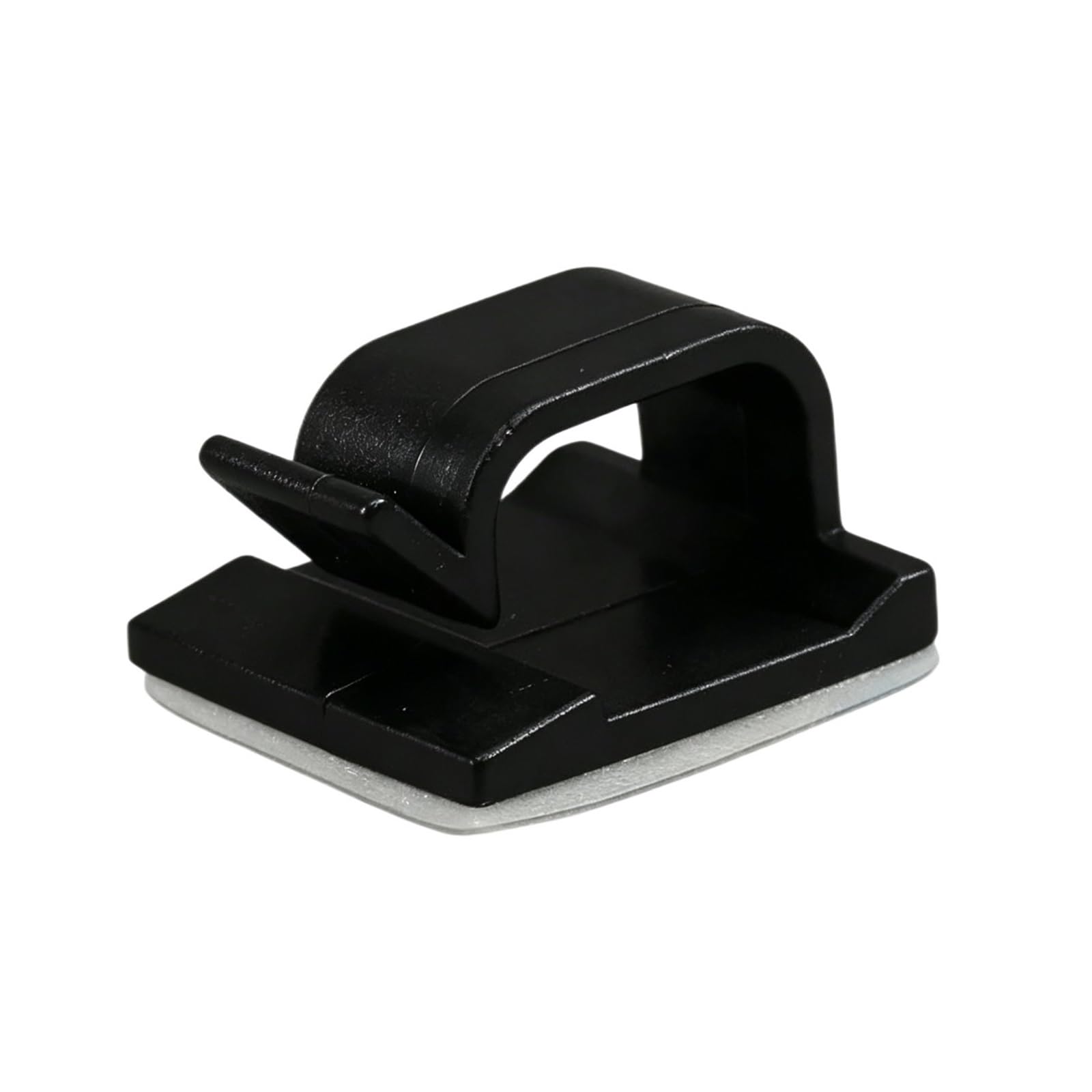 Dpnentv S Black(20Pcs) Stick-On Cord Clips Self-Adhesive Wire Management Holders