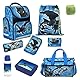 Familando Schulranzen 1. Klasse · ergonomischer Tornister · Schultasche für Jungen und Mädchen (9-teiliges Set mit Sporttasche, Dragons - Drachenzähmen Drache)