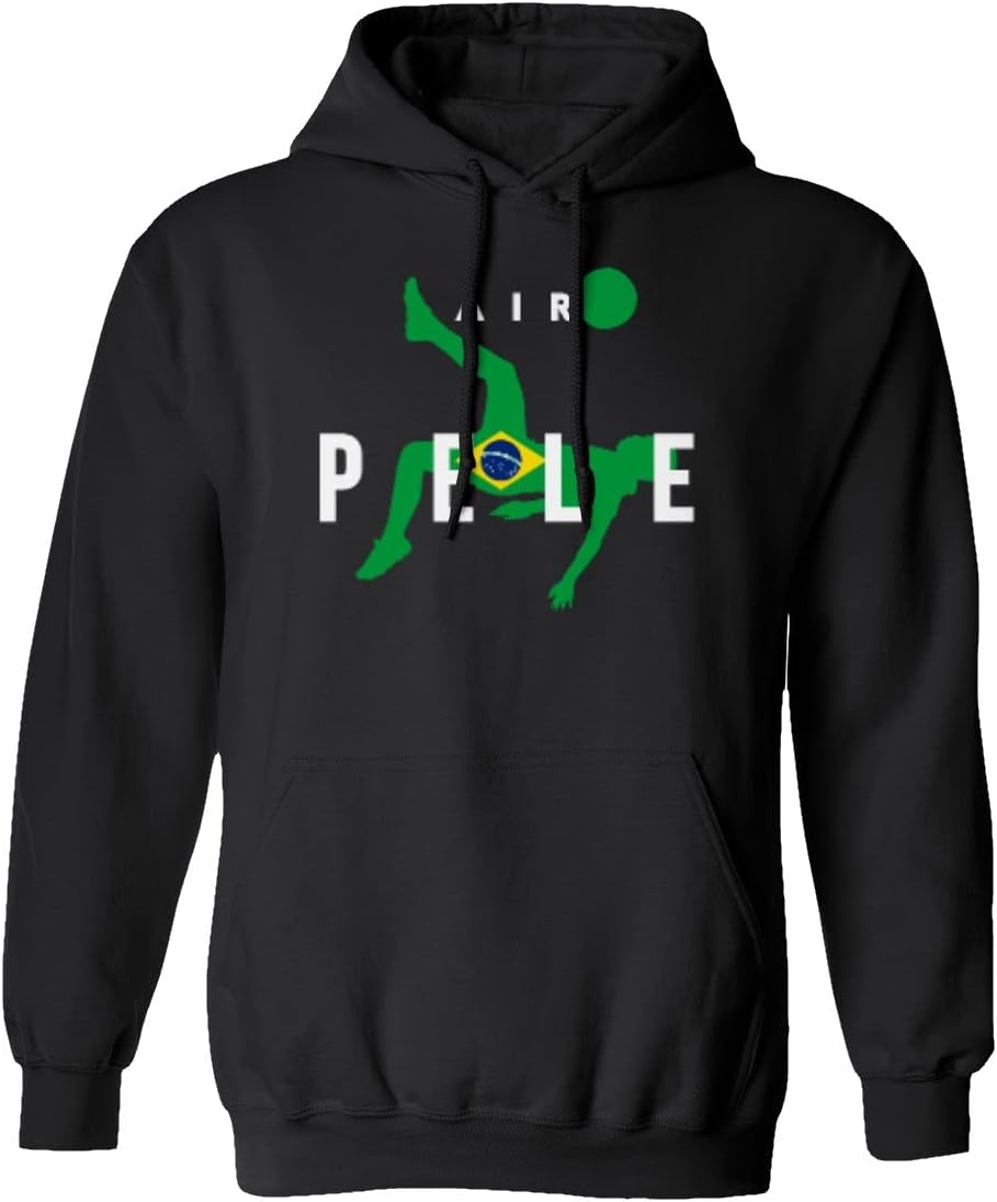 FLAURA Air Pele Soccer Legend Brazil Tribute Memory Unisex Hooded Sweatshirt