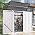 AECOJOY Outdoor Trash Can Storage 46 Cu.Ft, Outdoor Garbage Bike Storage Shed, Horizontal Storage Cabinet Waterproof, Garbage Can Storage Bicycle Sheds & Outdoor Storage Clearance in White