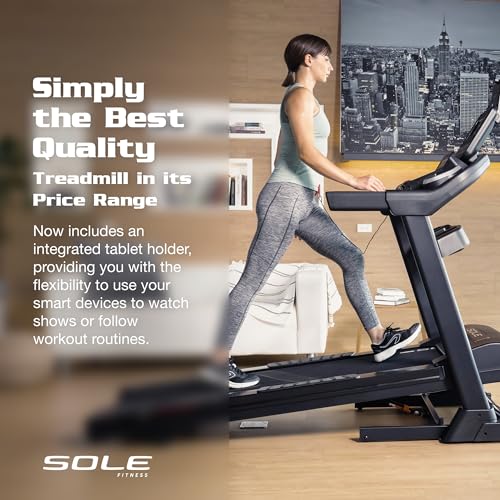 Sole Treadmill F63, Foldable Treadmills for Home Use, Bluetooth, Wide Speed Range, Treadmill Foldable, Treadmills with Incline, Home Exercise Treadmill (Sole F63) - Thumbnail 2