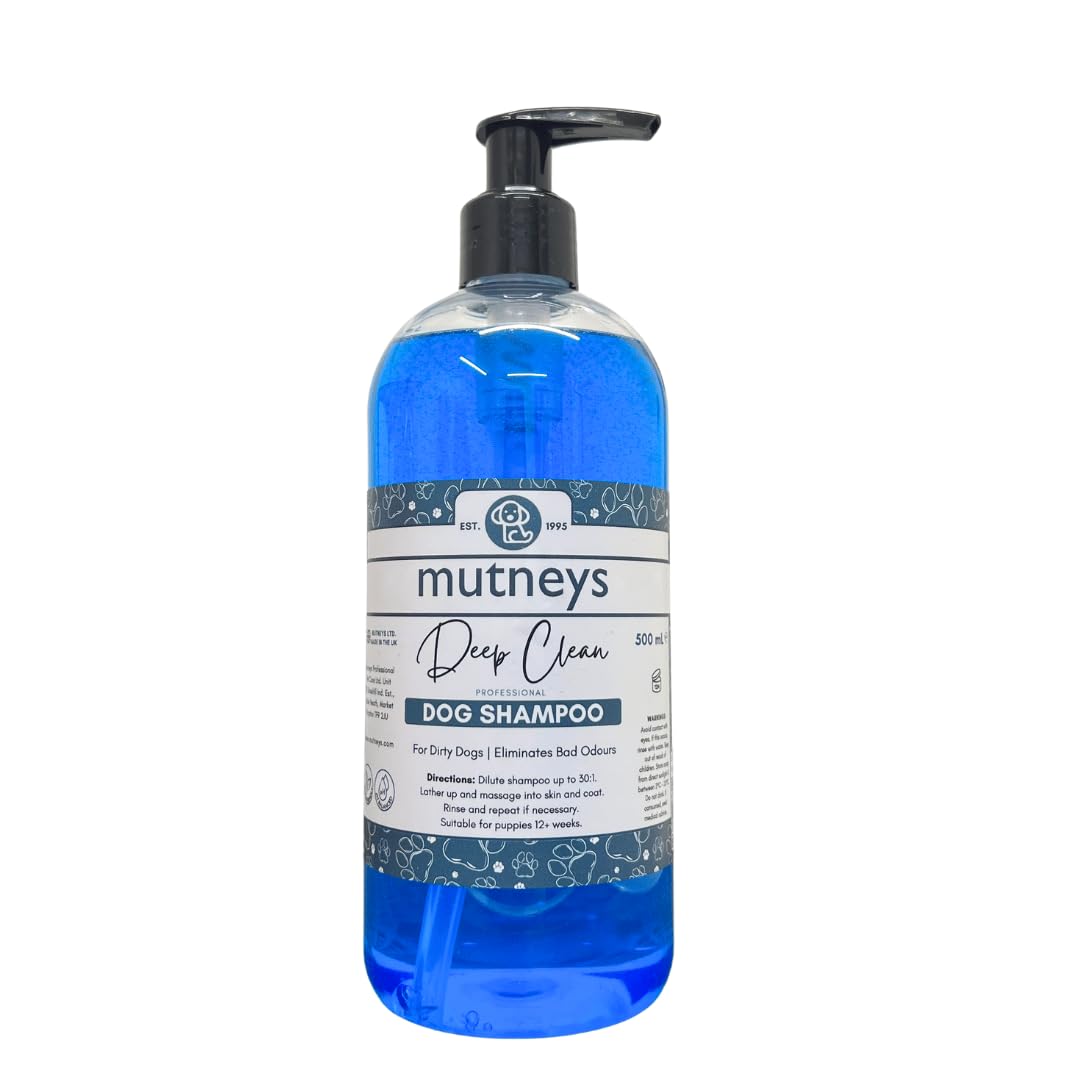 Deep Clean Super Concentrated Dog Shampoo - For Dirty Dogs - 500ml - Mutneys