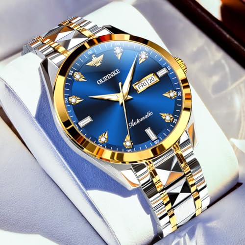 Image of OLEVS Automatic Men Watches Mechanical Luxury Self Winding Wrist Watch Stainless Steel Waterproof Wrist Watches