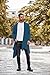 COOFANDY Mens Plus Size Lightweight Cardigan Fashion Long Cardigan Drape Open Front Asymmetrical Hem Side Pockets Navy