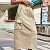 Cargo Maxi Skirts for Women High Waist Utility Poc... #2