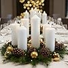 12 Packs White Pillar Candles for Centerpiece, 2x3 2x6 2x8 Inch, Classic Unscented Wedding Candles for Hurricane, Dripless and Smokeless Candles for Party, Home Decor, Mantels #2