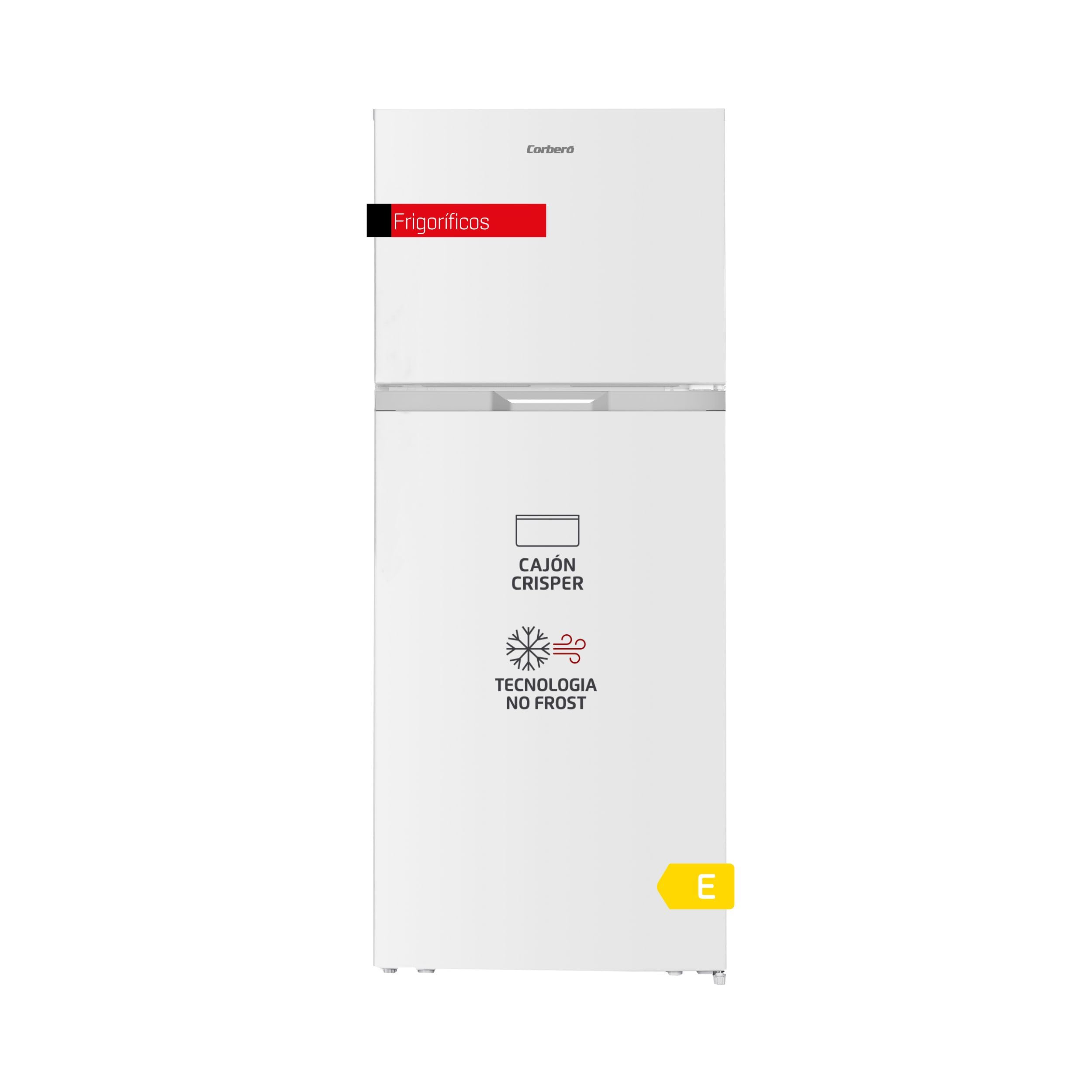 refrigeracondore 2porte 415l no frost led light white silver