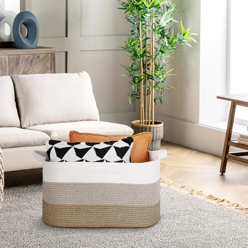 72L Capacity Collapsible Cotton Fabric Laundry Basket, Space-Saving Foldable Design Storage Container with Comfort Handles Rectangular Hamper Multi-purpose Organizer for Clothes Toys Blankets Bedding - Cosy Home Interiors 72L Capacity Collapsible Cotton Fabric Laundry Basket, Space-Saving Foldable Design Storage Container with Comfort Handles Rectangular Hamper Multi-purpose Organizer for Clothes Toys Blankets Bedding - Image 2