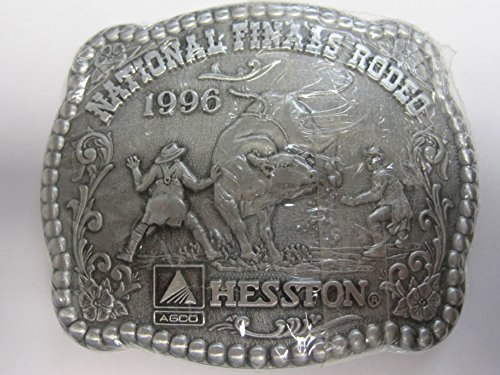 Hesston 1996 National Finals Rodeo Adult Belt Buckle New in Original Shrinkwrap NFR AGCO