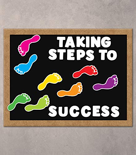 Image of Carson Dellosa 54-Piece Feet Cutouts, Colorful Footprints for Directions, Name Tags, Crafts, Locker Decorations, Bulletin Board, Labels, and Classroom Decor