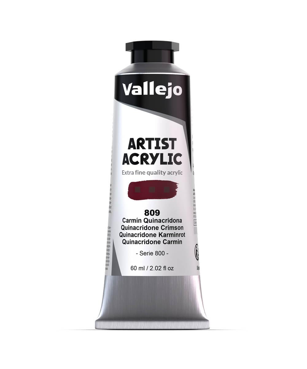 Vallejo Beige : Artist Acrylic Paint : 60Ml : Quinacridone Crimson